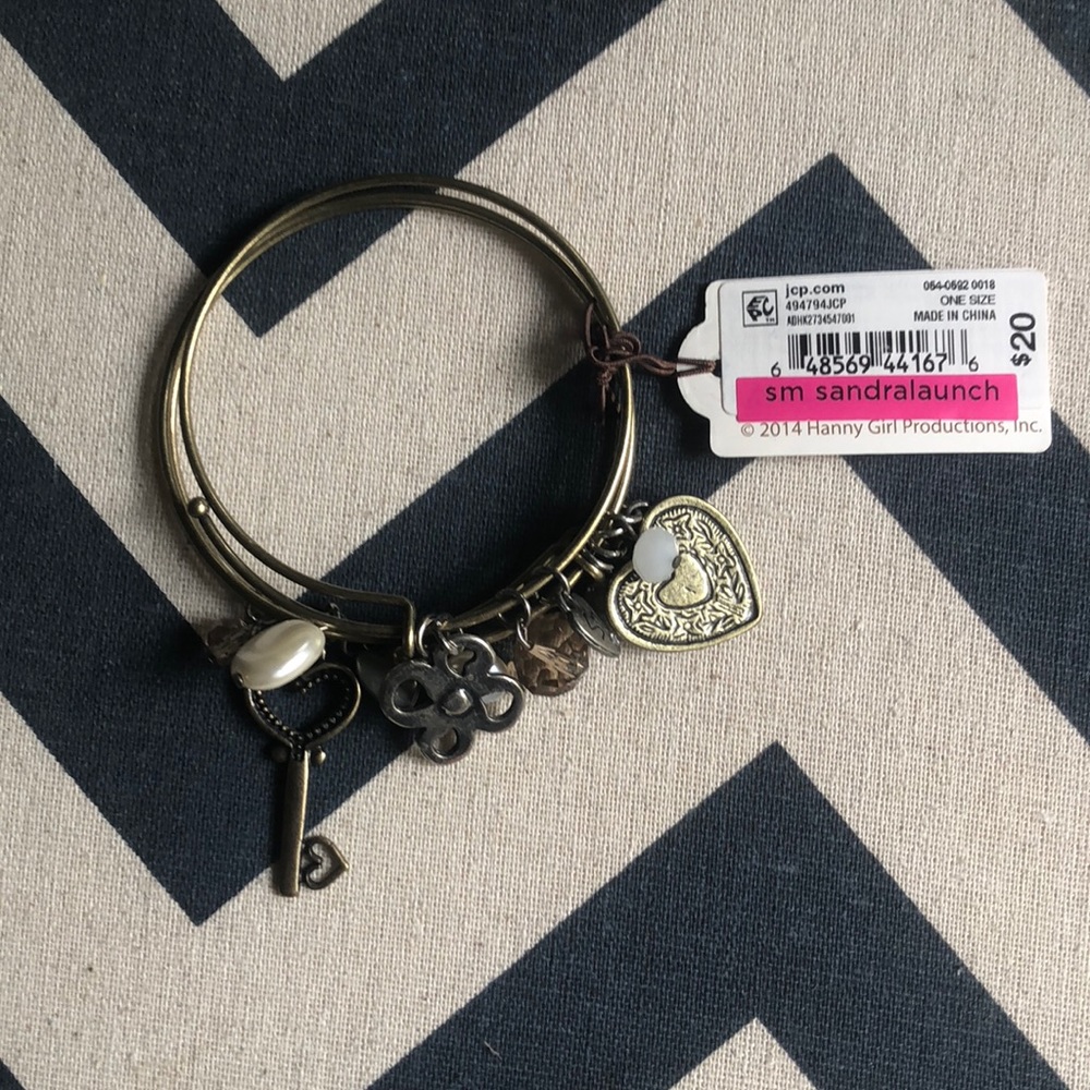 NWT Sandra Magsamen (jcp) set of 3 charm bracelets